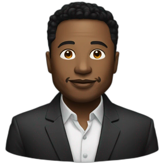 black elon musk emoji