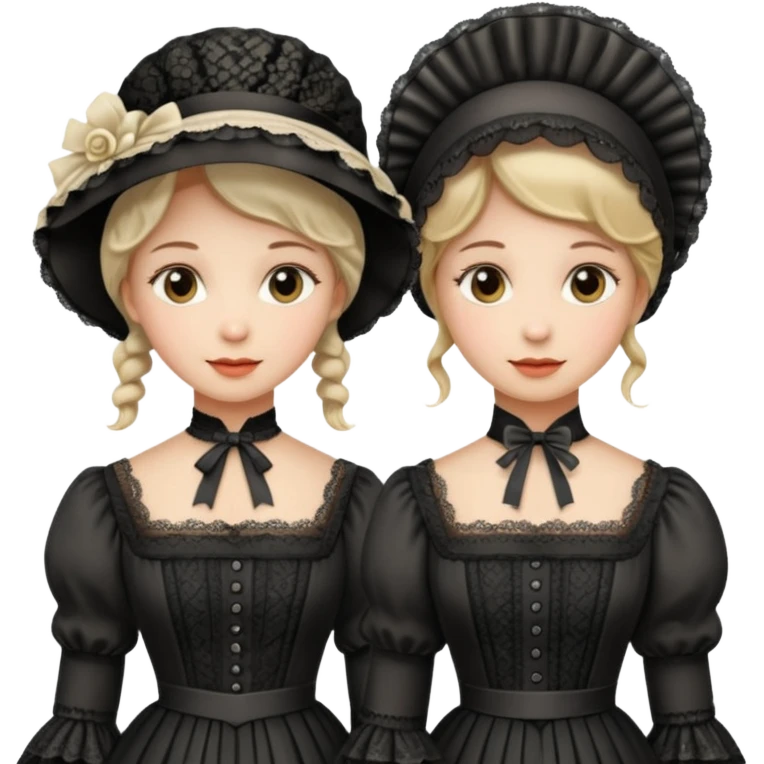 Victorian ladies  emoji