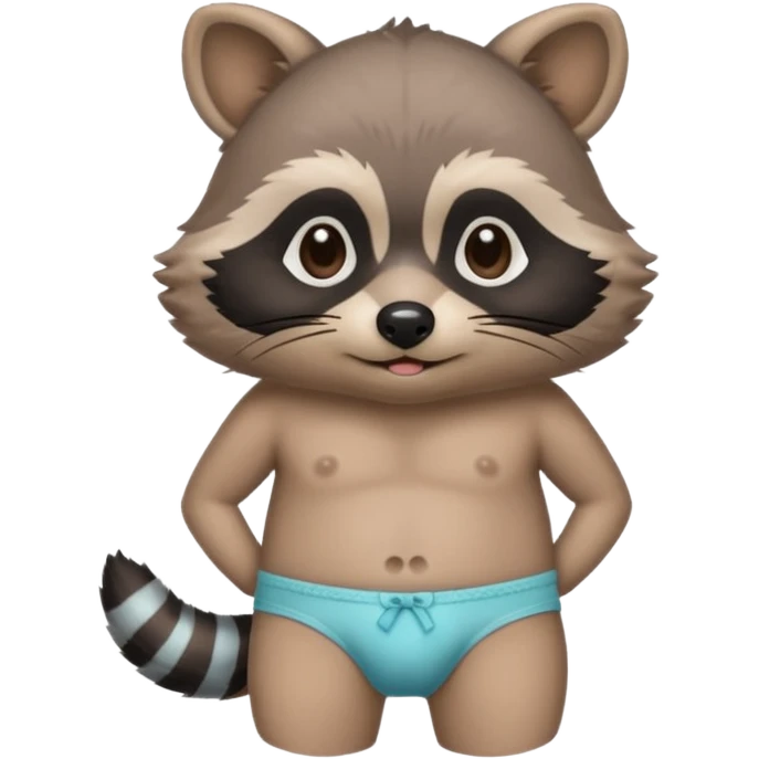 🦝in underwear emoji