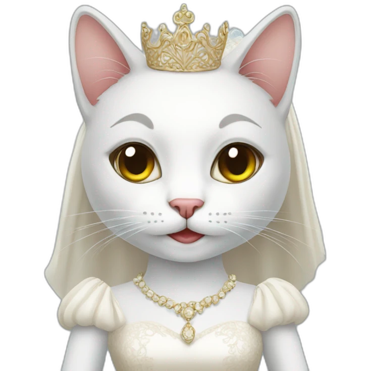 Cat-bride emoji