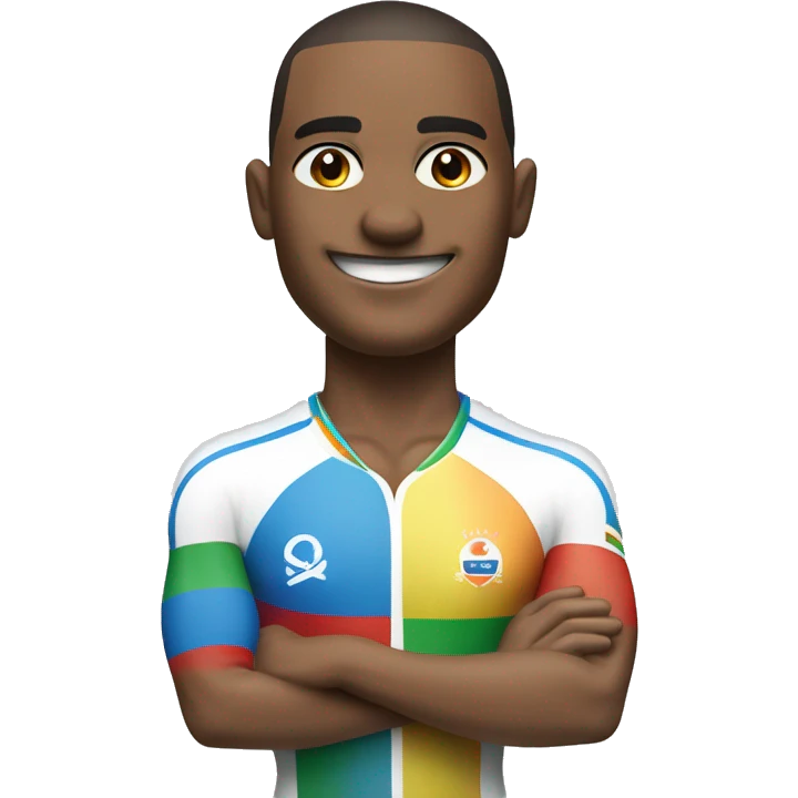 maillot champion du monde couleur arc en ciel emoji