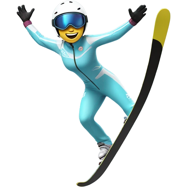 woman ski jumping  emoji