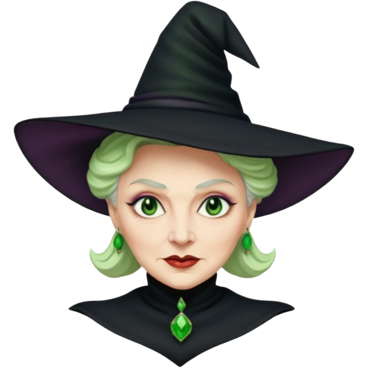 Madame morrible flip it around wicked witch emoji