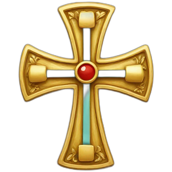 protestant Cross & Ribbon emoji