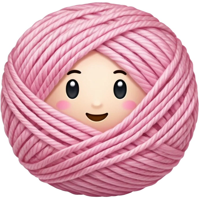 Light pink yarn emoji