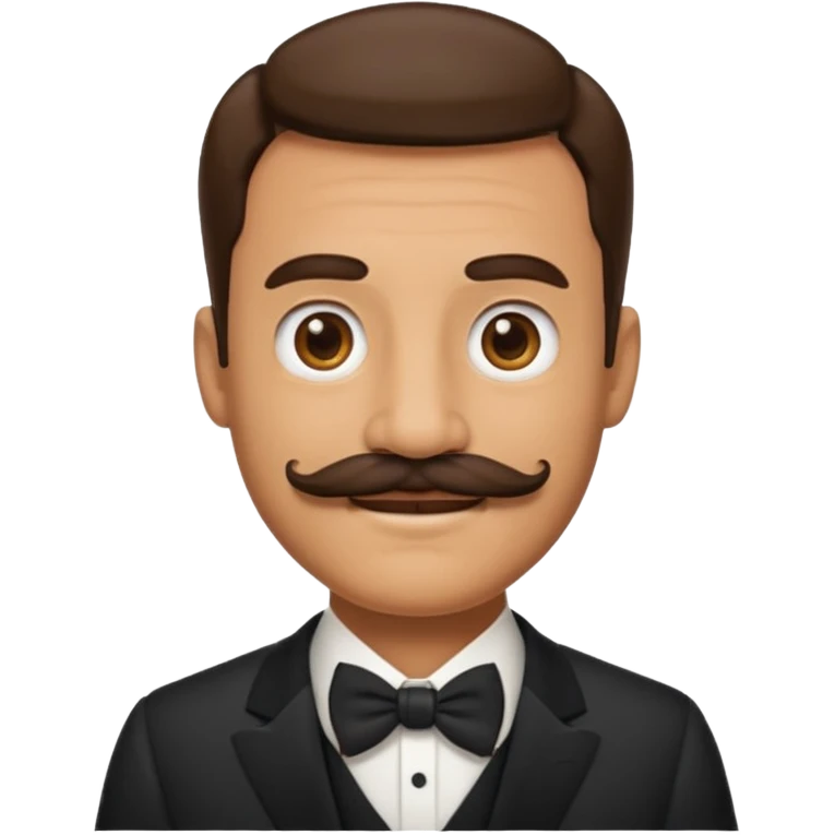 Make a father emoji and a formal dress and mustache emoji