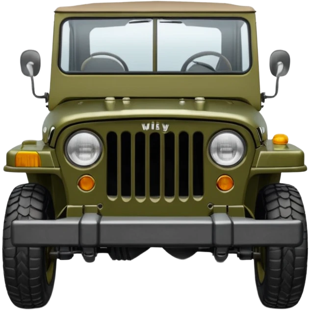 Willy Jeep front drawing emoji