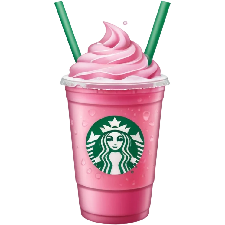Starbucks pink drink emoji