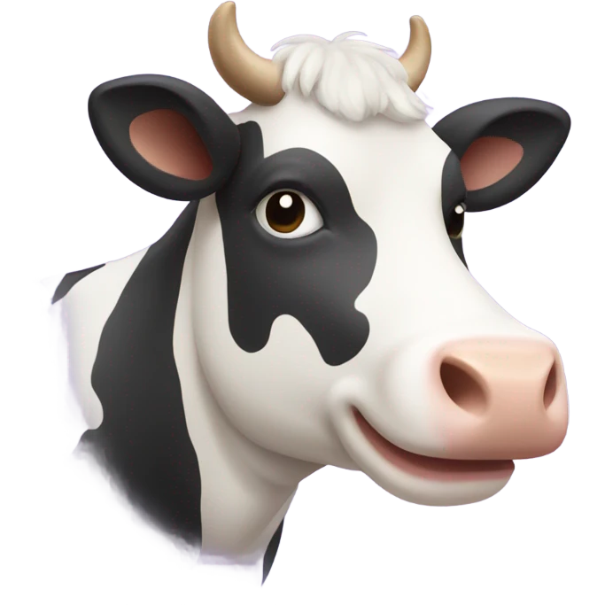 Lavender cow emoji