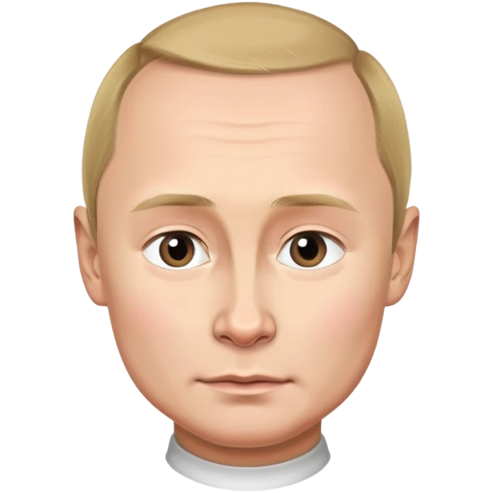 young putin photorealistic emoji