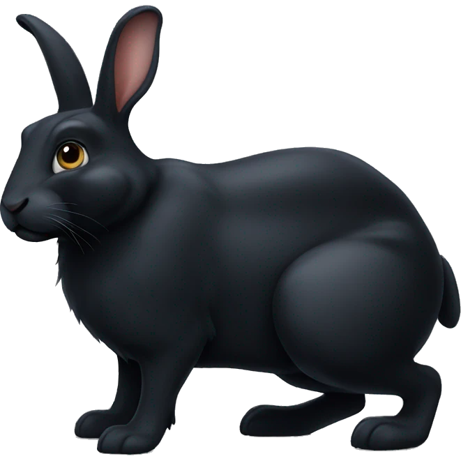 Big black rabbit emoji