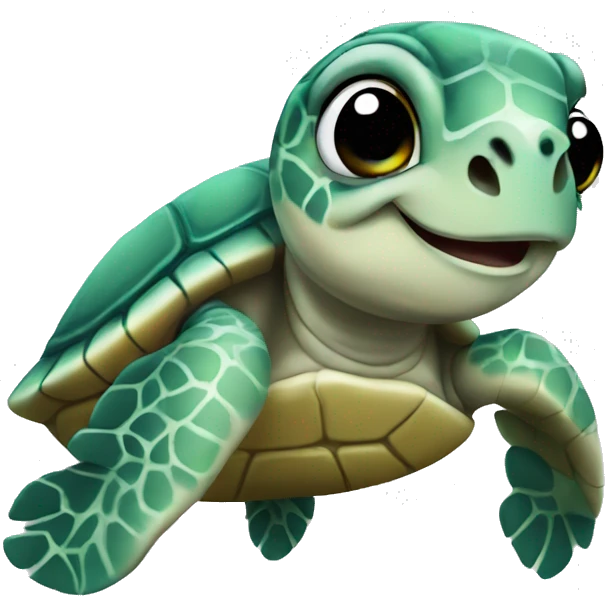 baby sea turtle emoji