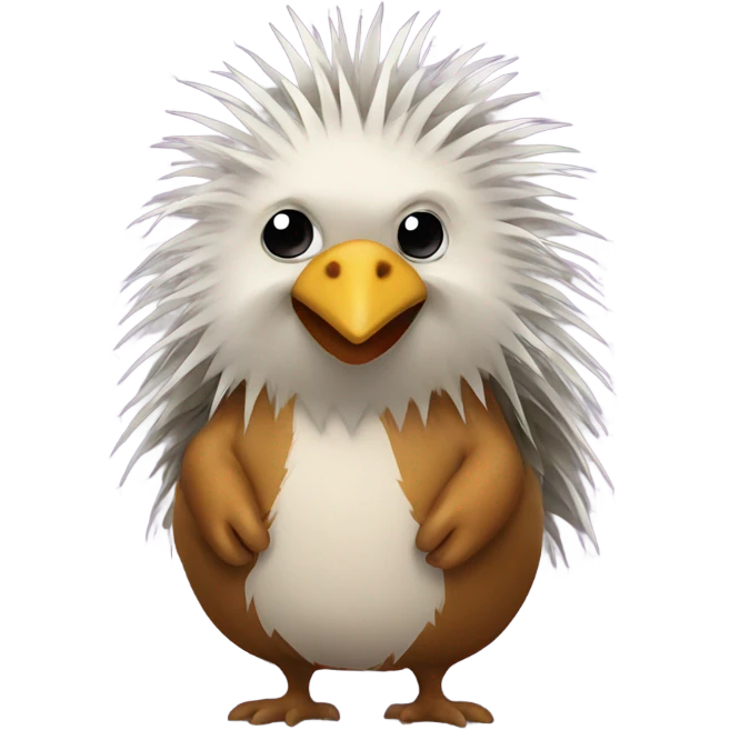 Porcupine in a chicken costume emoji