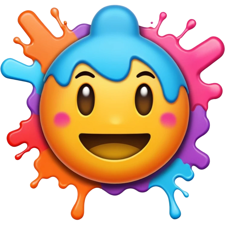Граффити надпись: 72 emoji