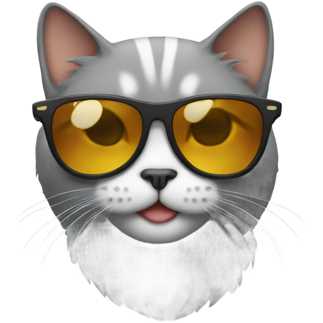 Cat with sunglasses emoji