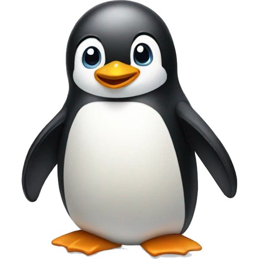 Happy penguin emoji