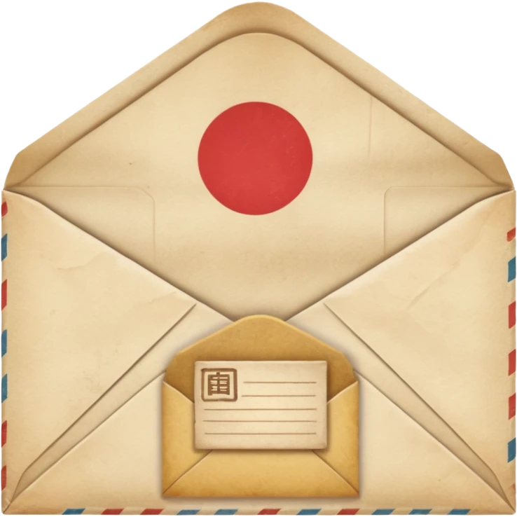 An ancient Japanese envelope emoji