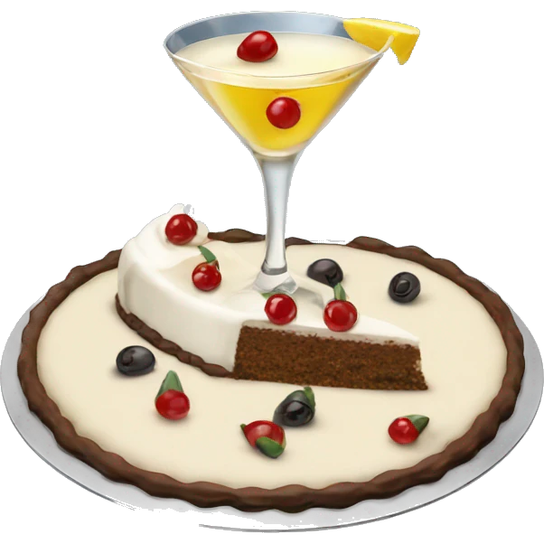 Dry Martini cake emoji
