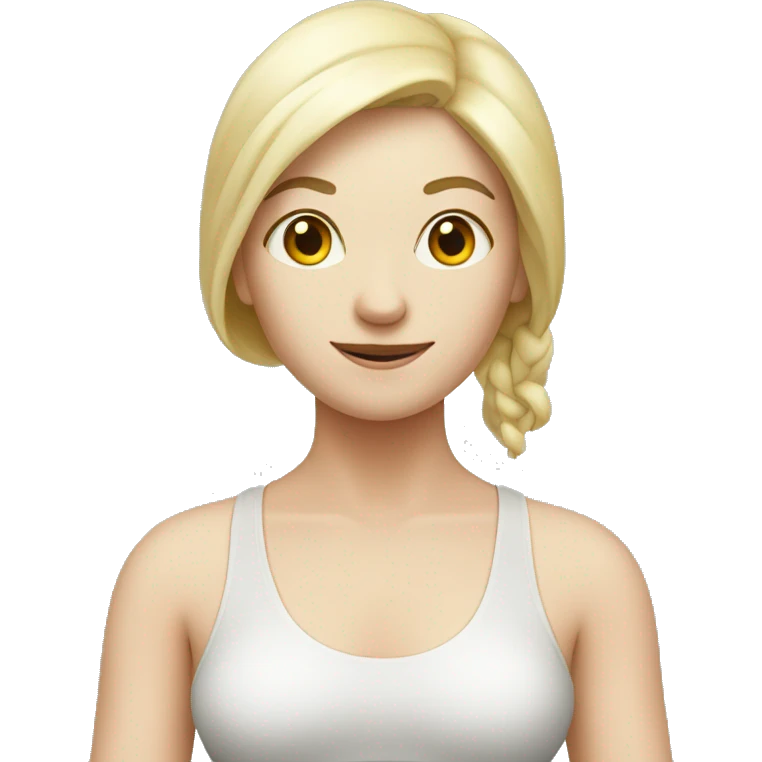 yoga pale woman emoji