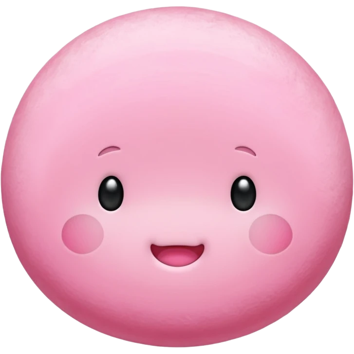 Pink mochi emoji