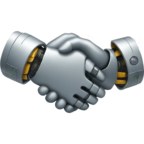 robot handshake emoji