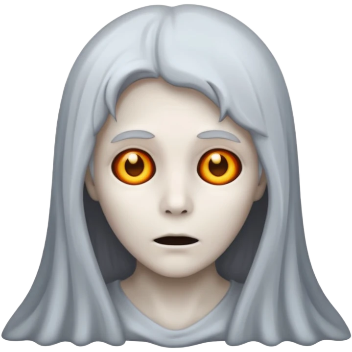 dead hair gost emoji