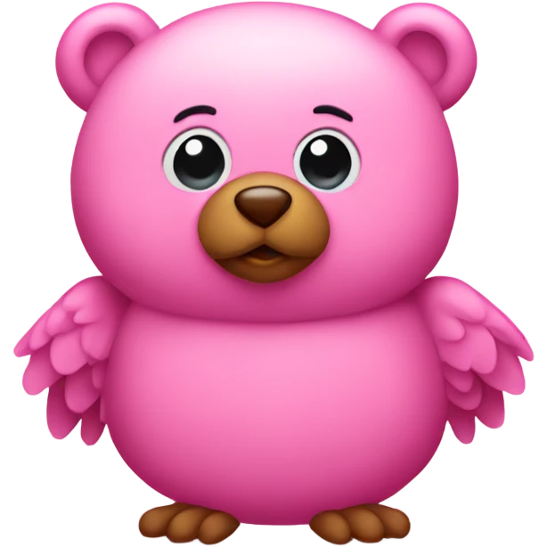 Pink Birdie bear emoji
