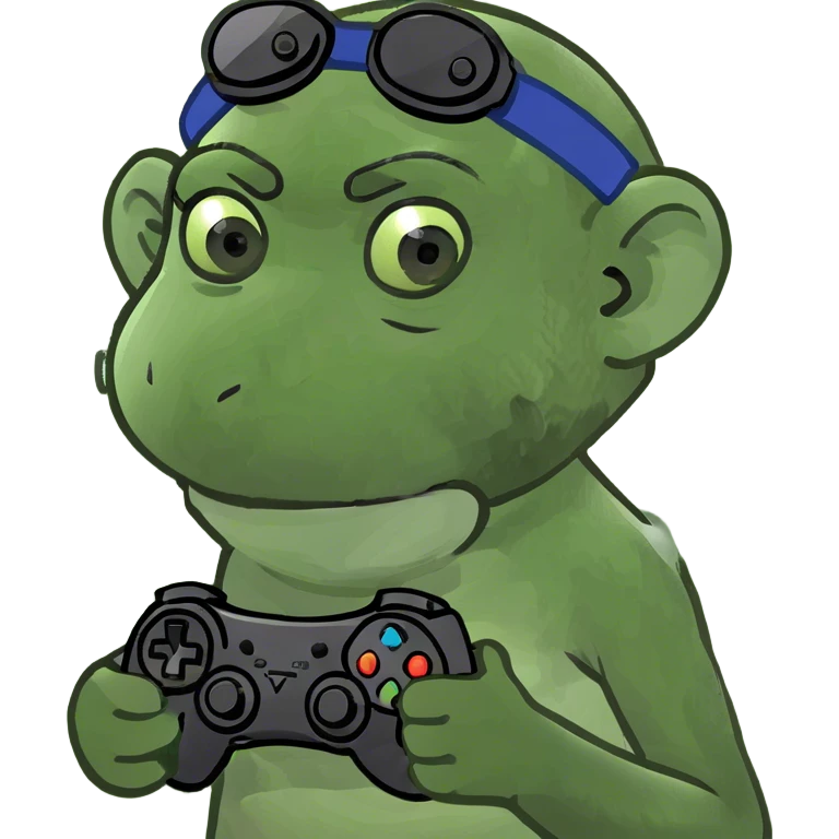 Monkey playing video games emoji