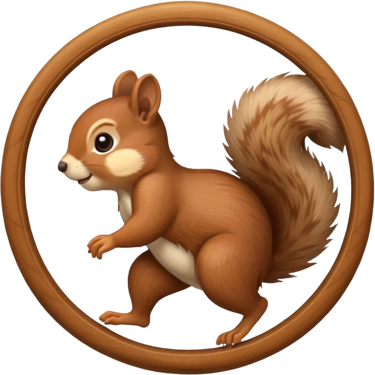 squirrel running in a wheel emoji