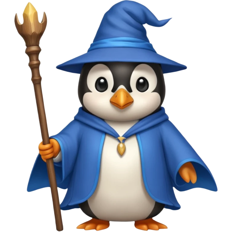 Penguin Wizard emoji