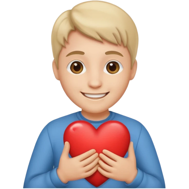 Calin avec cœur emoji