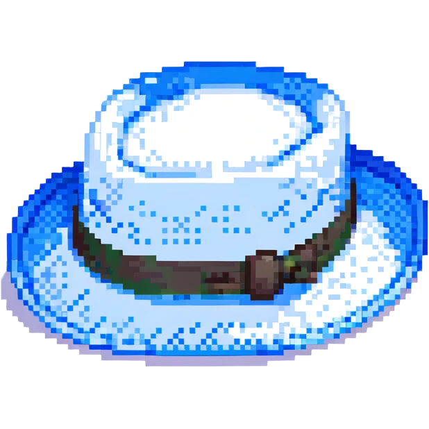 Синяя панамка со шнурком, no background emoji
