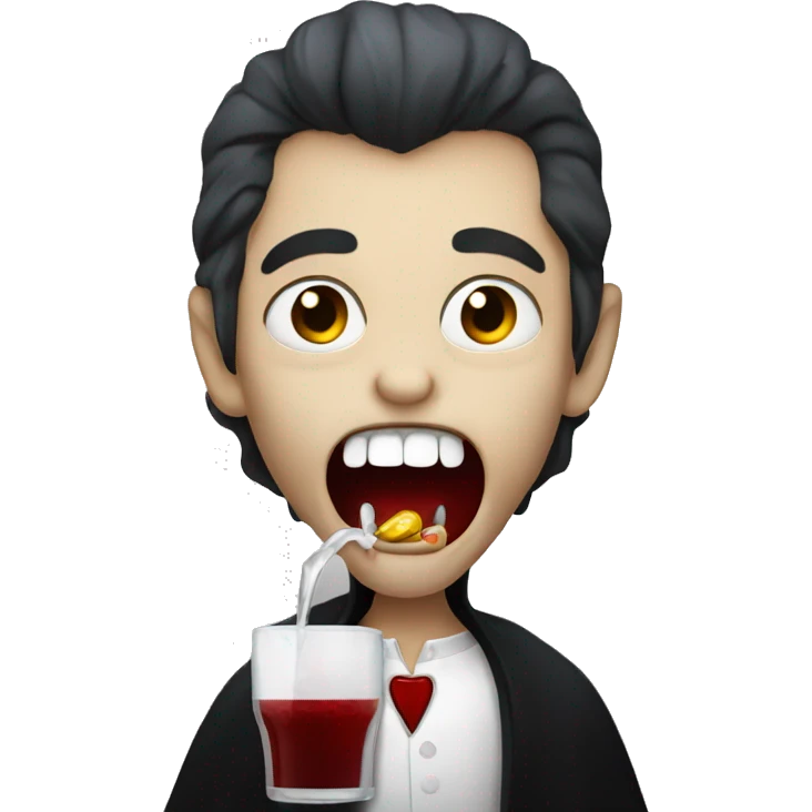 vampire drinking emoji