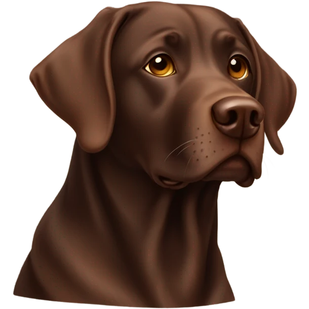 Chocolate lab emoji