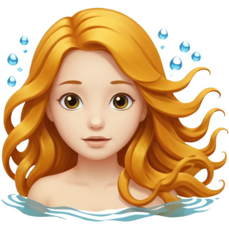 GIRL underwhater emoji