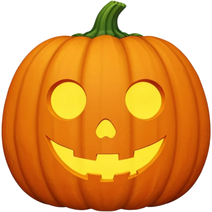 pumpkin no face emoji