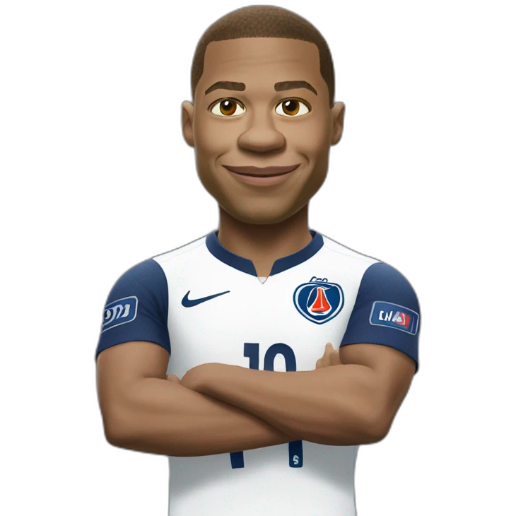 Mbappé mixed with shrek emoji