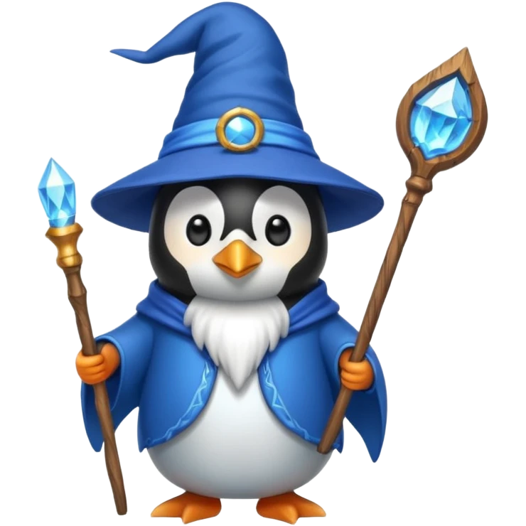 Penguin Wizard emoji
