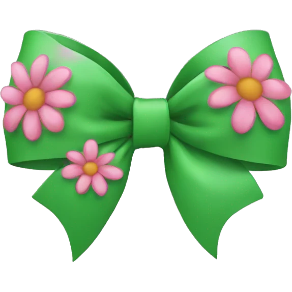 bow on flower emoji