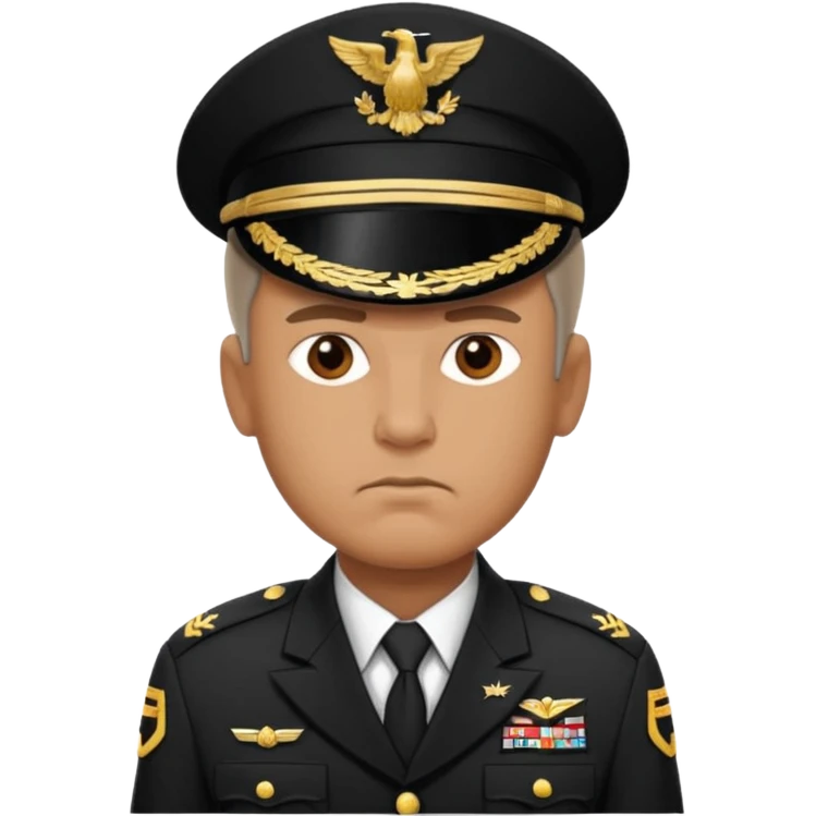 An American general in full uniform emoji