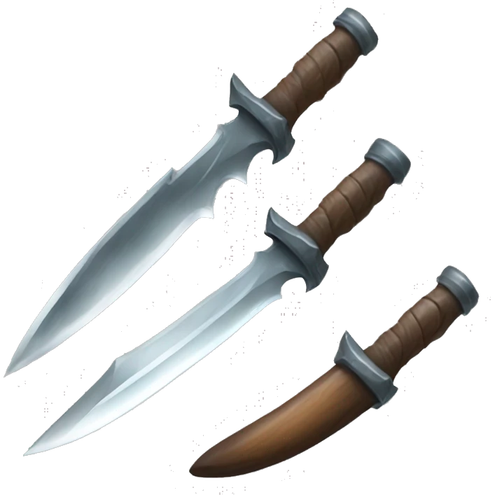north lights dagger knife emoji