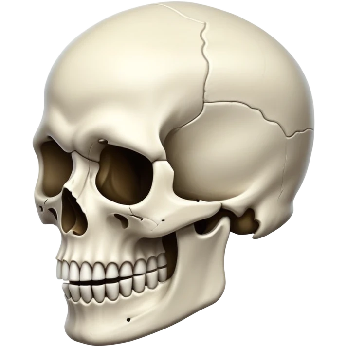 Skull with a massive jawline emoji