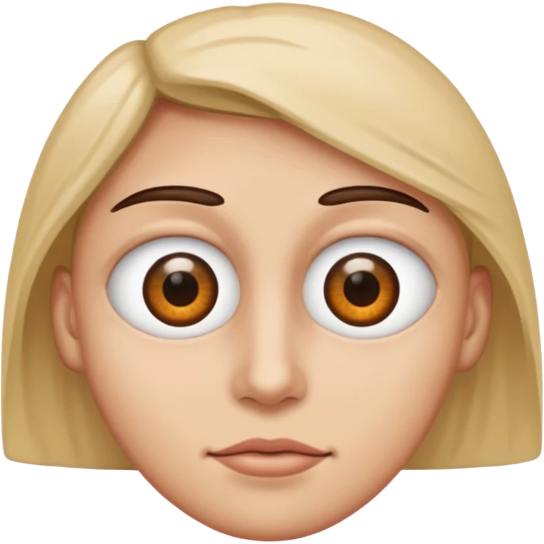 Ojo mas abierto que el otro emoji