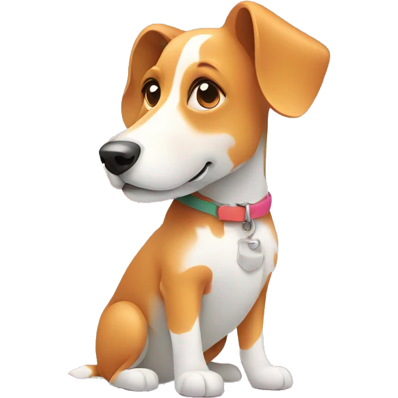 Vector art of dog made of vector gradient shapes abstract shapes vector art emoji
