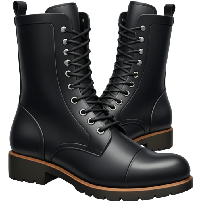 Black boots emoji