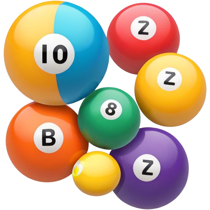 A few pool balls emoji