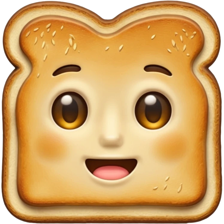 toast without eyes emoji