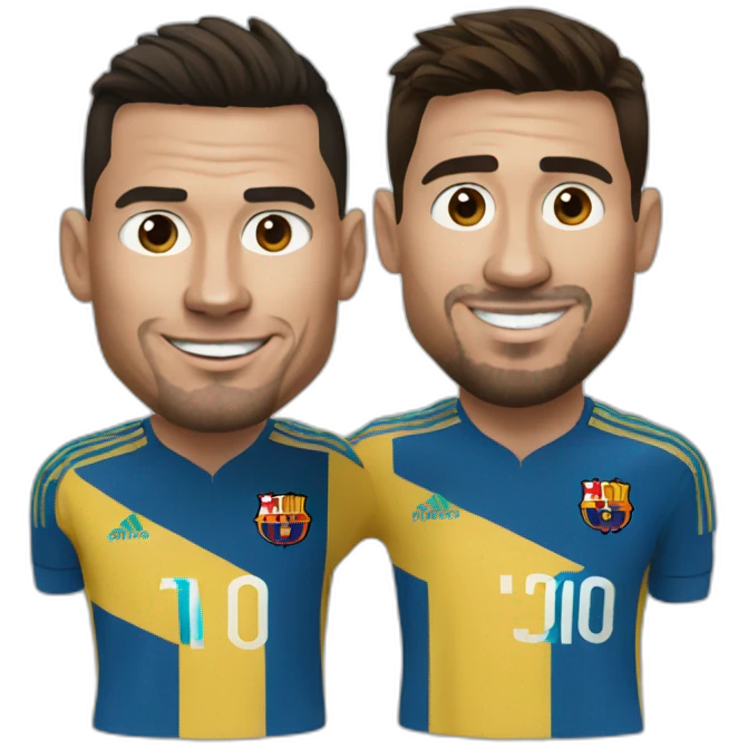 Ronaldo and Messi  emoji