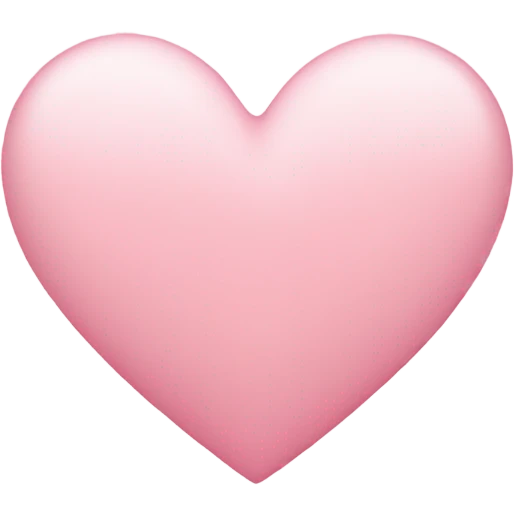light pink heart emoji