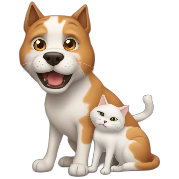 dog-eating-cat emoji